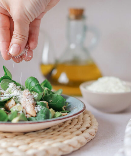 kefir de cabra liofilizado de topping de ensalada