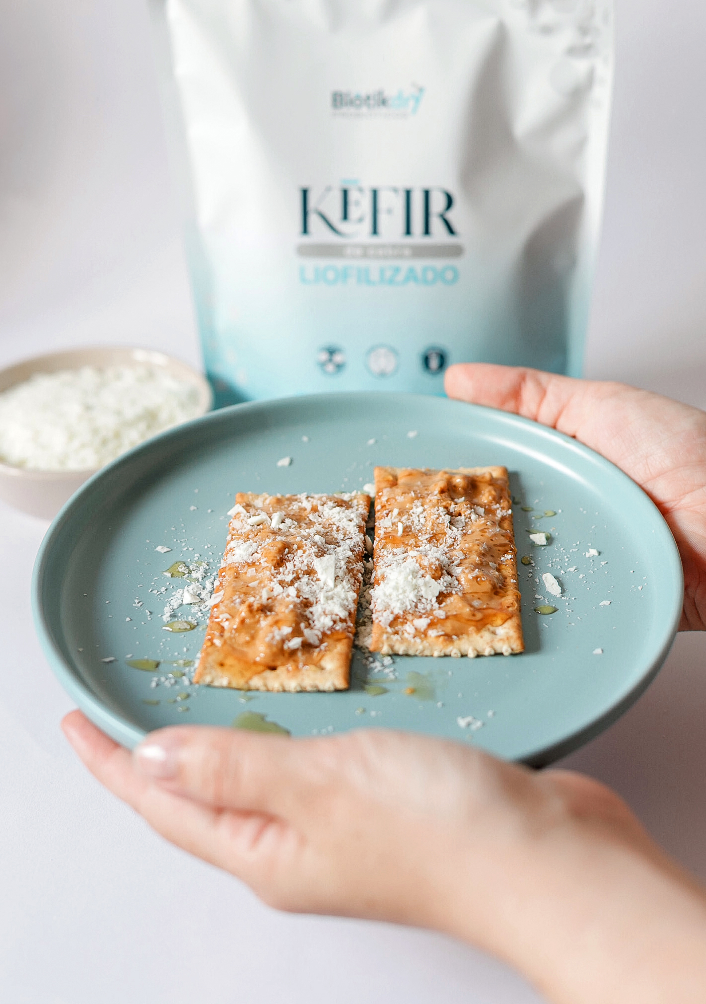 kefir de cabra liofilizado como topping